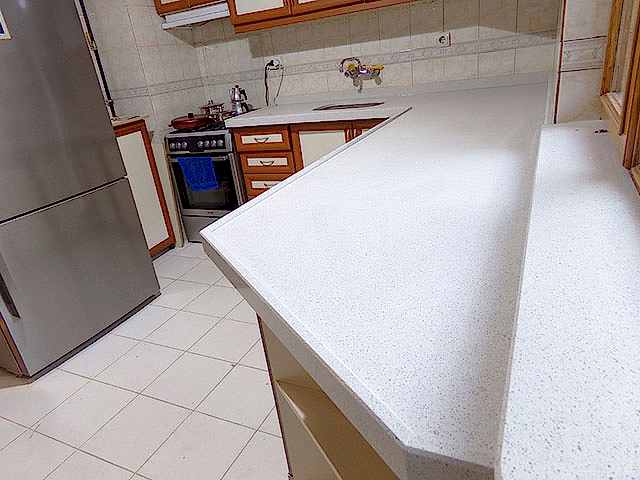 Lusetia White Calisco Mutfak Tezgahı - Ön Su Setli