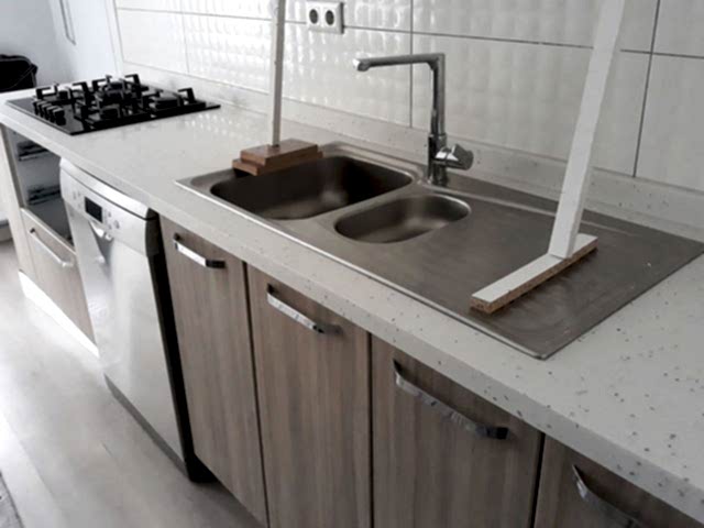 Mirat Çimstone Beyaz Renk 4cm Tezgah Uygulamamız