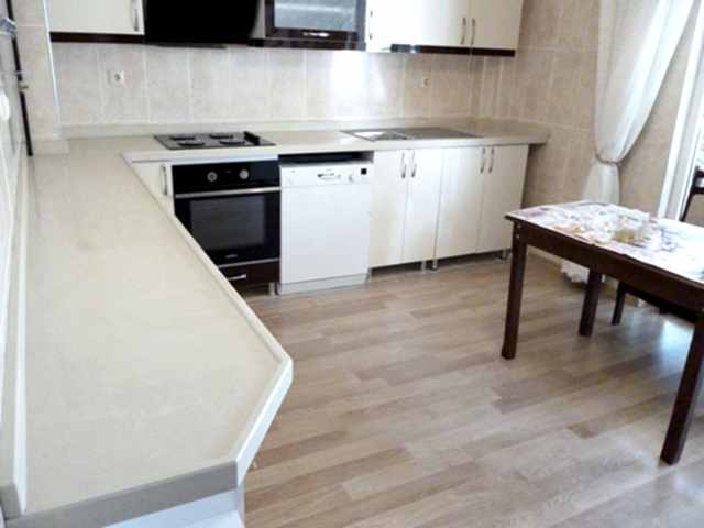 Terra Su Setli L Tasarım Çimstone Mutfak Tezgahı