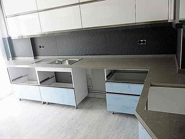 Tundra Gri Çimstone Mutfak Tezgah Yapımı